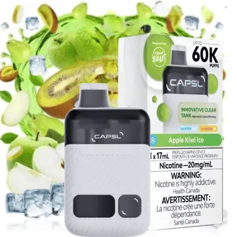 CAPSL AFX17 Disposable  Apple Kiwi Iced 20mg