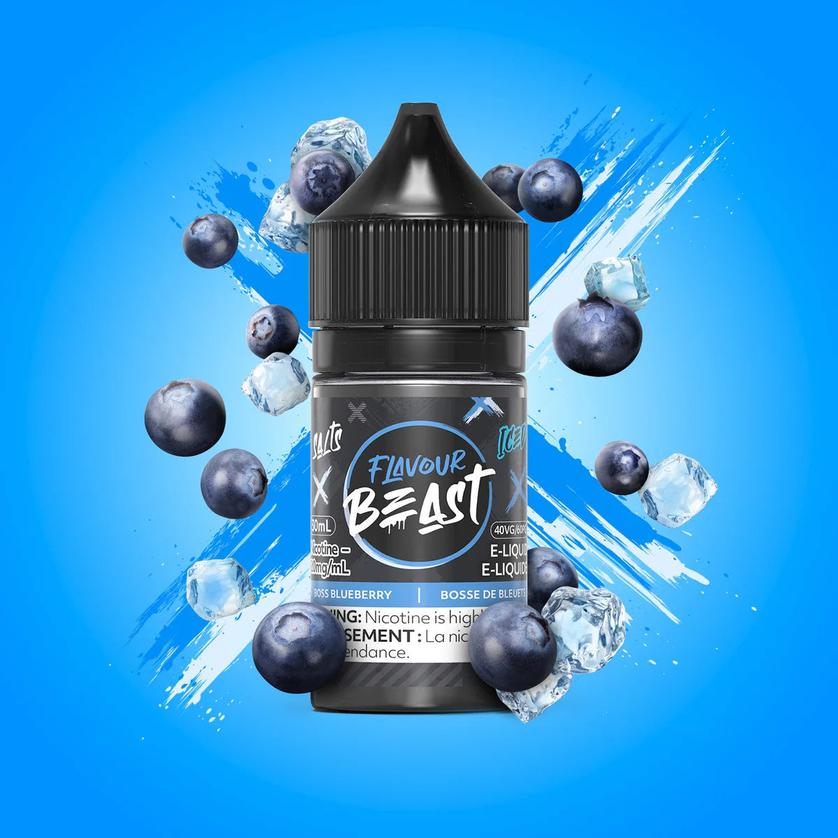 Flavour Beast E-Liquid  Boss Blueberry (Iced) 30ml