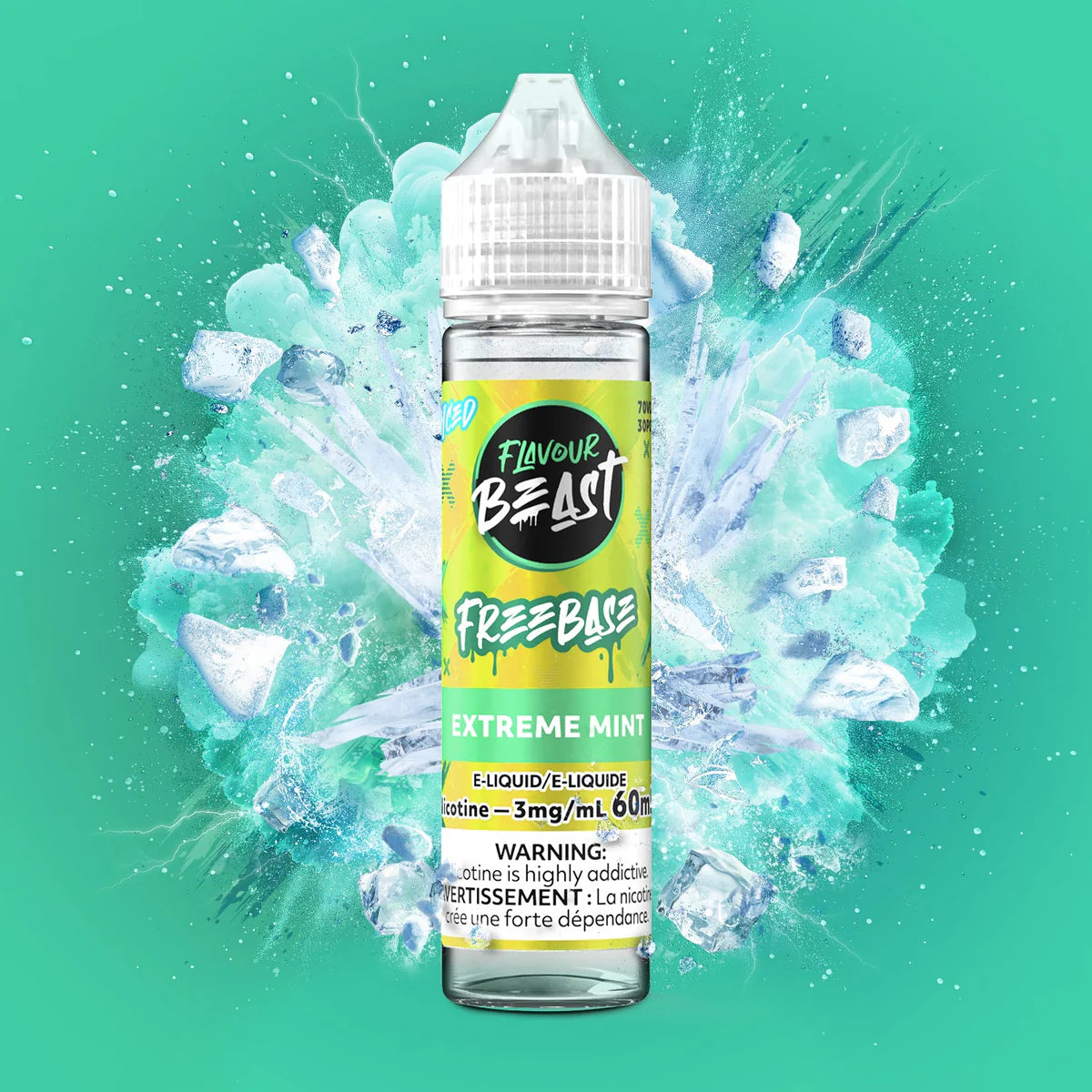 Flavour Beast Freebase E-Liquid Extreme Mint 60ml