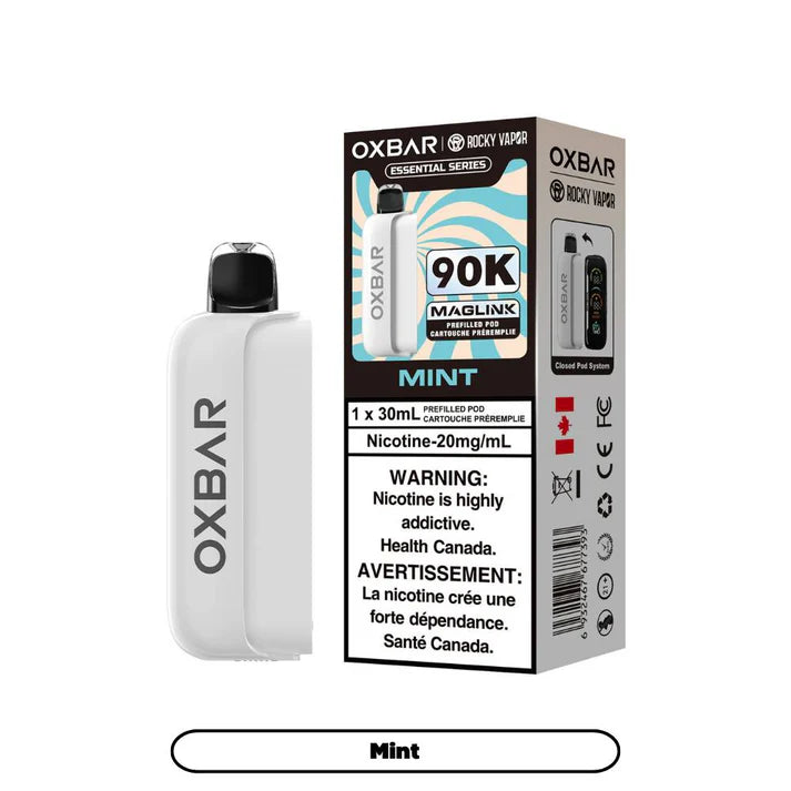 Rocky Vapor Oxbar Maglink 90K Prefilled Pod Mint