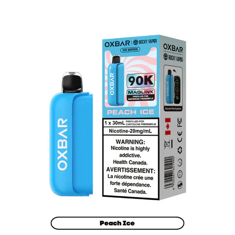 Rocky Vapor Oxbar Maglink Prefilled Pods 90K - Ice Series - Peach Ice