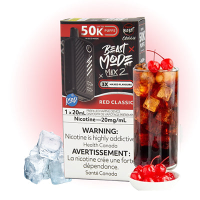 Beast Beast Mode Max 2 50k  Disposable Red Classic