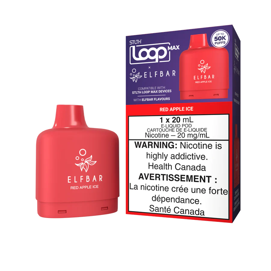 ELFBAR X STLTH - LOOP Pod 20mL - Red Apple Ice