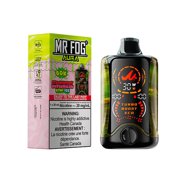 MR. FOG AURA 60K DISPOSABLE Strawberry Watermelon Kiwi Ice