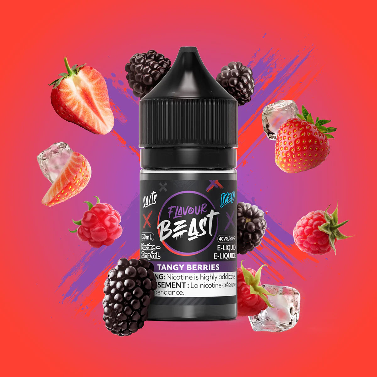 Flavour Beast E-Liquid  Tangy Berries (Iced) 30ml